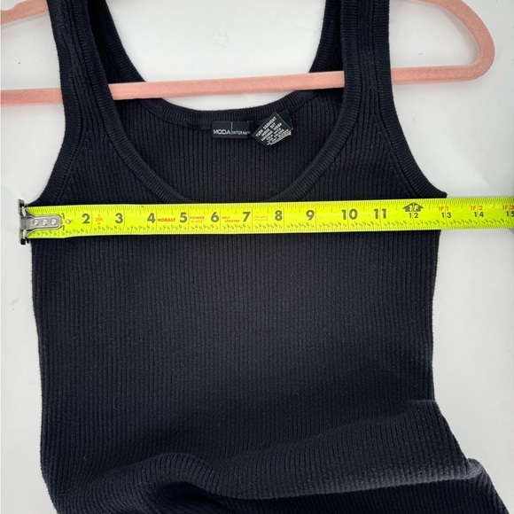 Moda International Navy Blue Ribbed Knit Tank Dress - Picture 6 of 12